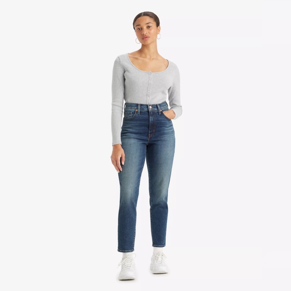 NWT Women’s Levi’s High- Waisted Mom Jeans 30x29 (10) Moving Target: Blue